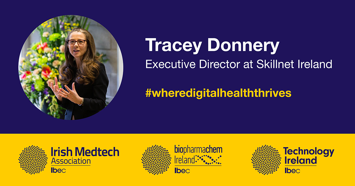 IrishMedtech's tweet image. “Skillnet facilitates partnerships with higher education institutes &amp;amp; industry to develop programmes that address business needs. @cHealthSkillnet can help produce the talent Ireland [needs]” @SkillnetIreland Tracey Donnery ibec.ie/connect-and-le… #WhereDigitalHealthThrives