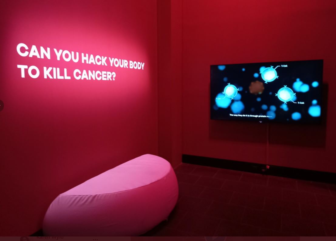 Months ago I was commissioned to do a story for MOD - a science-focused space for high school/uni students. Overall exhibition is called It's Complicated, and its a collection of really interesting exhibits. Such as parachuting cats and hacking cancer.  https://mod.org.au/exhibitions/its-complicated/