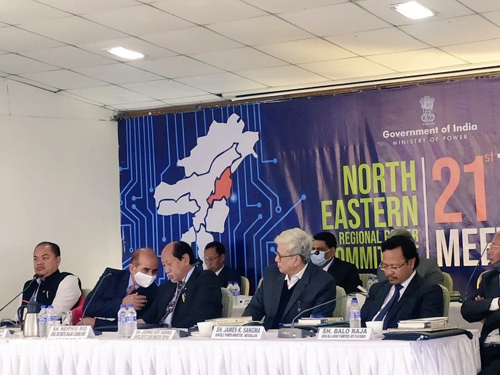 tovihoto's tweet photo. Attended the #NERPC meeting along with Power Ministers & officials from NE states in #Kohima
It is a great honour for all of us to have our Hon'ble CM #Nagaland Shri @Neiphiu_Rio as the newly appointed Chairman of #NERPC
#Nagaland #PowerDept will duly achieve its objectives. https://t.co/Ab6Zl648Lf