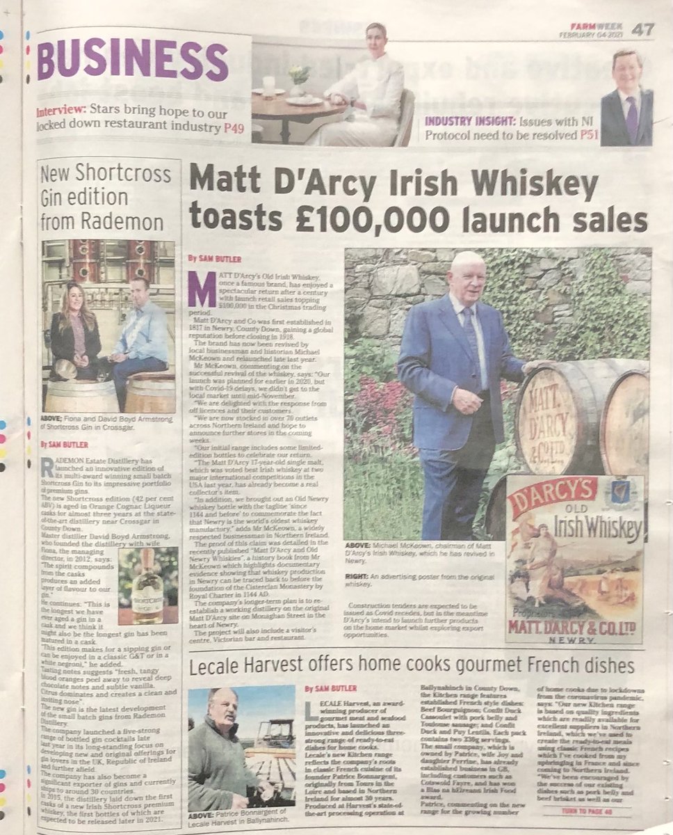⁦<a href="/Farm_Week/">FarmWeek</a>⁩ news for best coverage of local successes ⁦<a href="/mattdarcys/">Matt D'arcy</a>⁩ ⁦<a href="/ShortcrossGin/">Shortcross Gin & Whiskey</a>⁩ ⁦<a href="/LadyofGin/">ShortcrossFiona</a>⁩ ⁦<a href="/lordofgin/">ShortcrossDavid</a>⁩ ⁦<a href="/TeamShortcross/">Team Shortcross</a>⁩ ⁦<a href="/LecaleHarvest/">Lecale Harvest</a>⁩ ⁦<a href="/Food_NI/">Food NI</a>⁩ #lovelocalfood #tastethegreatness