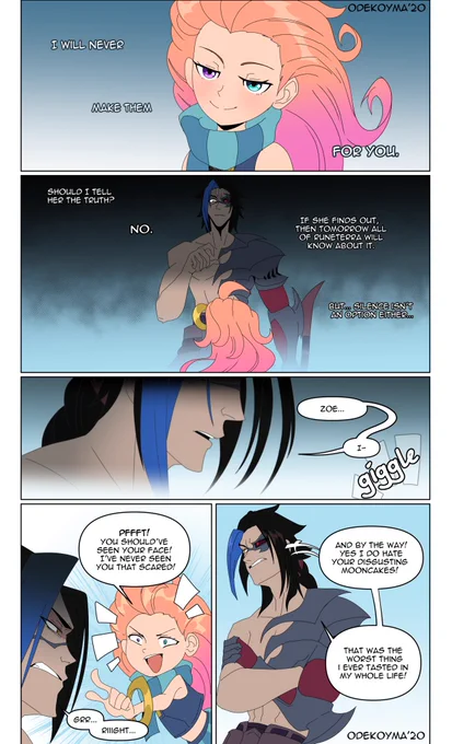 Part 2 (?)

Part 1: https://t.co/a5gDtYDRp4

Youe likes will decide if i will contiue this lil story with a part 3 that is a final one and the biggest one. 

Support me on Patreon: https://t.co/jzx3RmR43E

#LeagueofLegends #Zoe #Kayn #Aphelios #ArtofLegends 