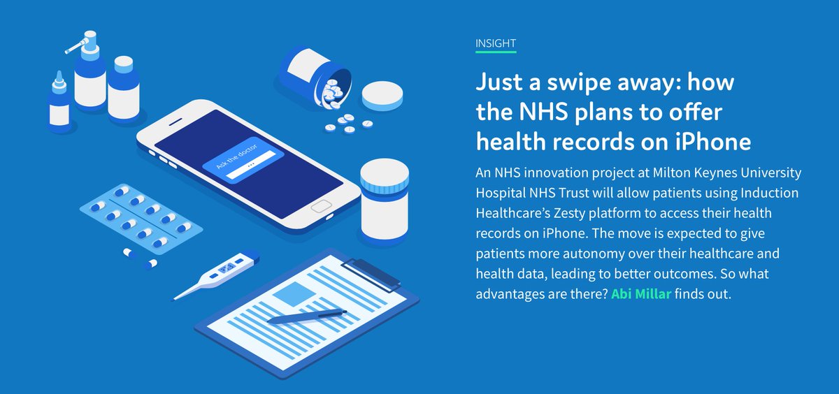 An NHS innovation project at Milton Keynes University Hospital NHS Trust will allow patients using Induction Healthcare’s Zesty platform to access their health records on iPhone. medical-technology.nridigital.com/medical_techno…