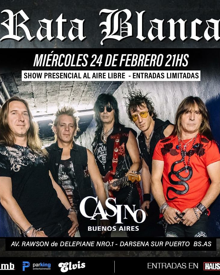 Vuelve RATA BLANCA en vivo con un show presencial muy exclusivo!! No faltes!! #efectometal