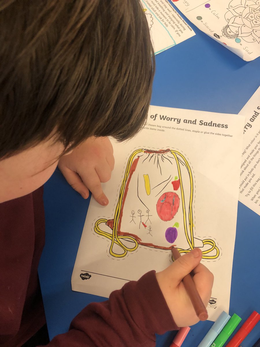 Michellebdavie2's tweet photo. We discussed emotions today and how it’s ok to feel sad or worried sometimes.The boys have been able to identify and express their sad emotions.They’ve now put them into their ‘Bags of Worry and Sadness’and can decide what they want to do with it. @MissLoveday_x @MrsKHutchings https://t.co/9nRsGMYlKB