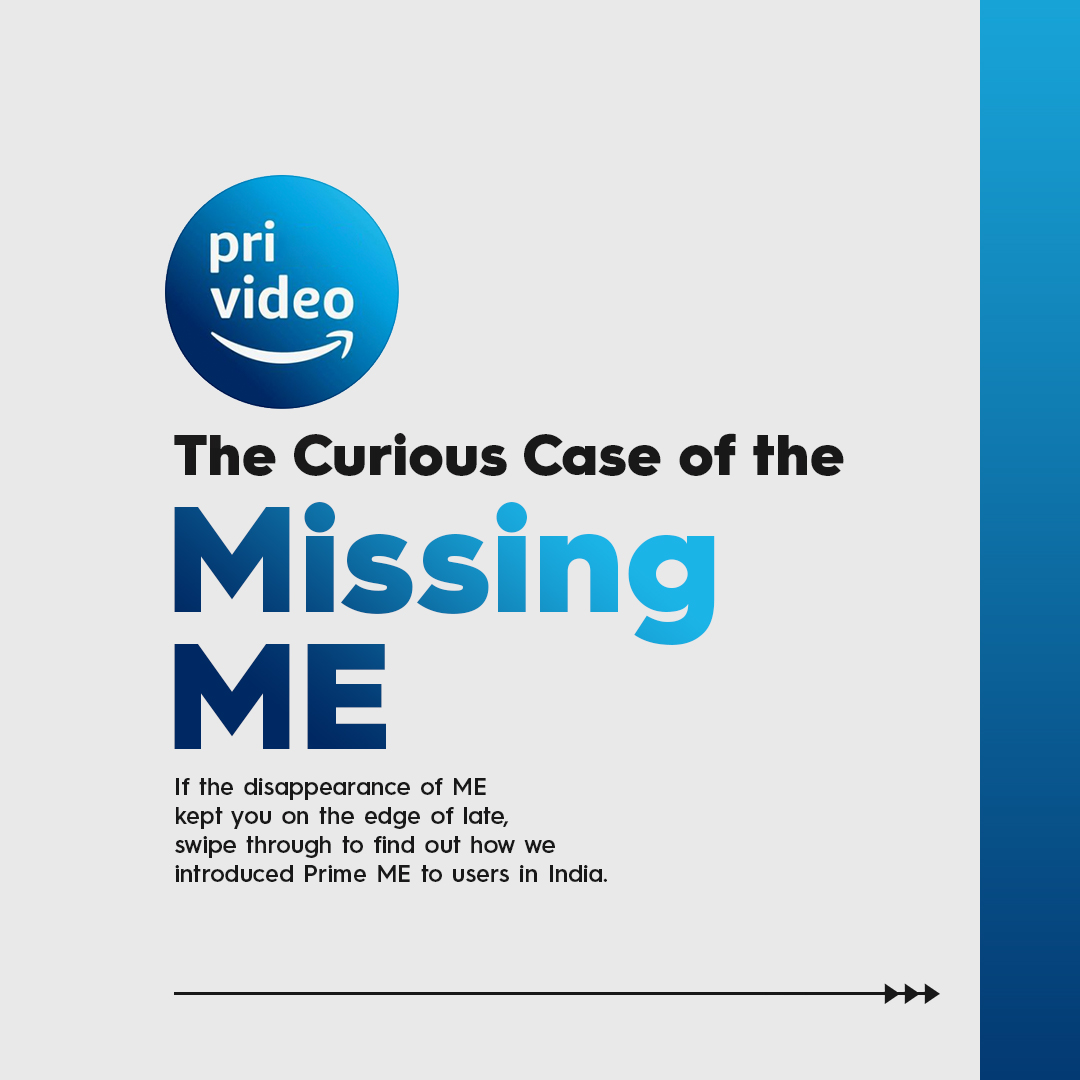 TheSoCheers's tweet photo. Remember when ME disappeared? Well, we were kinda behind it. Swipe through to read how we helped launch Prime Video's Mobile Edition on the Internet. (1/2)
#PrimeVideo #WhereIsMe #SoCheers https://t.co/LX14JdGvbH