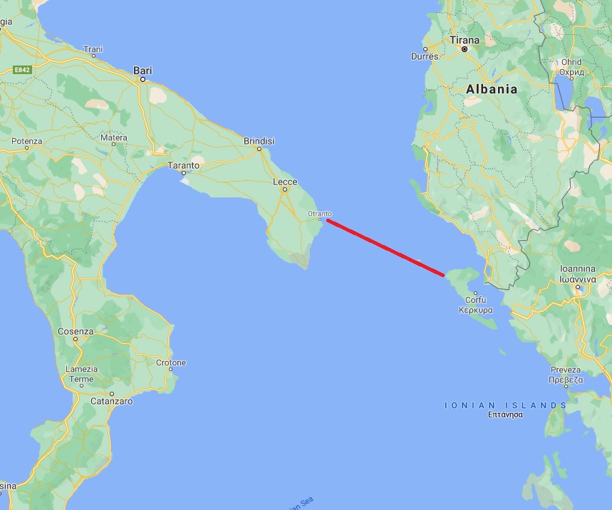 To combat the U-boat threat the Allies put a barrage of coastal drifters acros the strait between Corfu and Otranto manned by trawlers armed with 6 pounder guns, depth charges and submarine nets backed up by destroyer & torpedo boat patrols.
