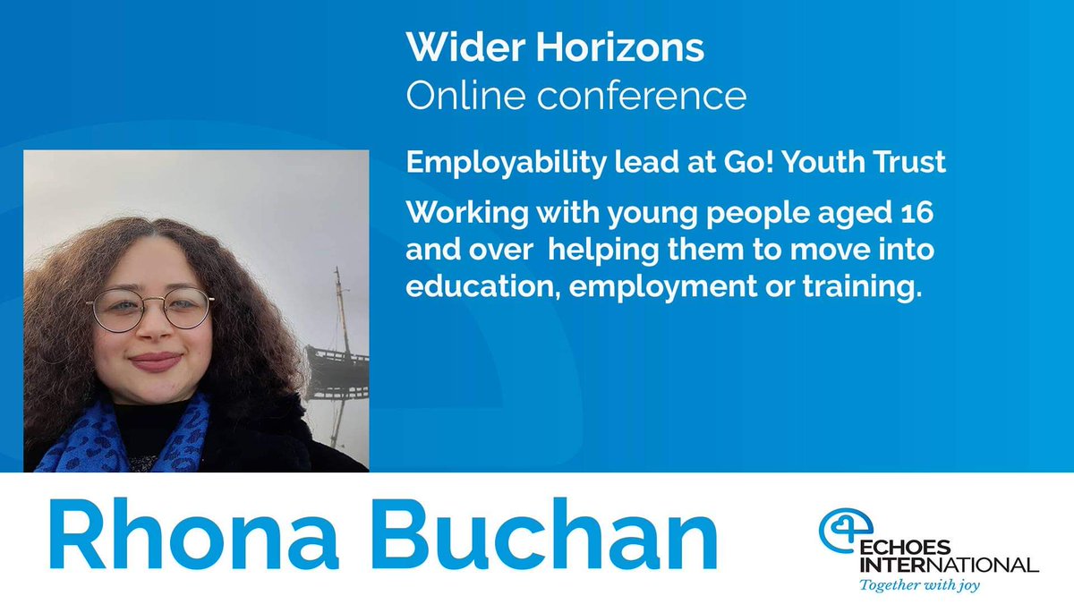 It was a privilege to be asked for a video interview of me explaining how and why I am where I am now with Go! Youth Trust. Still time to sign up, event this Fri+Sat  #widerhorizons #echoesinternational #online #conference
