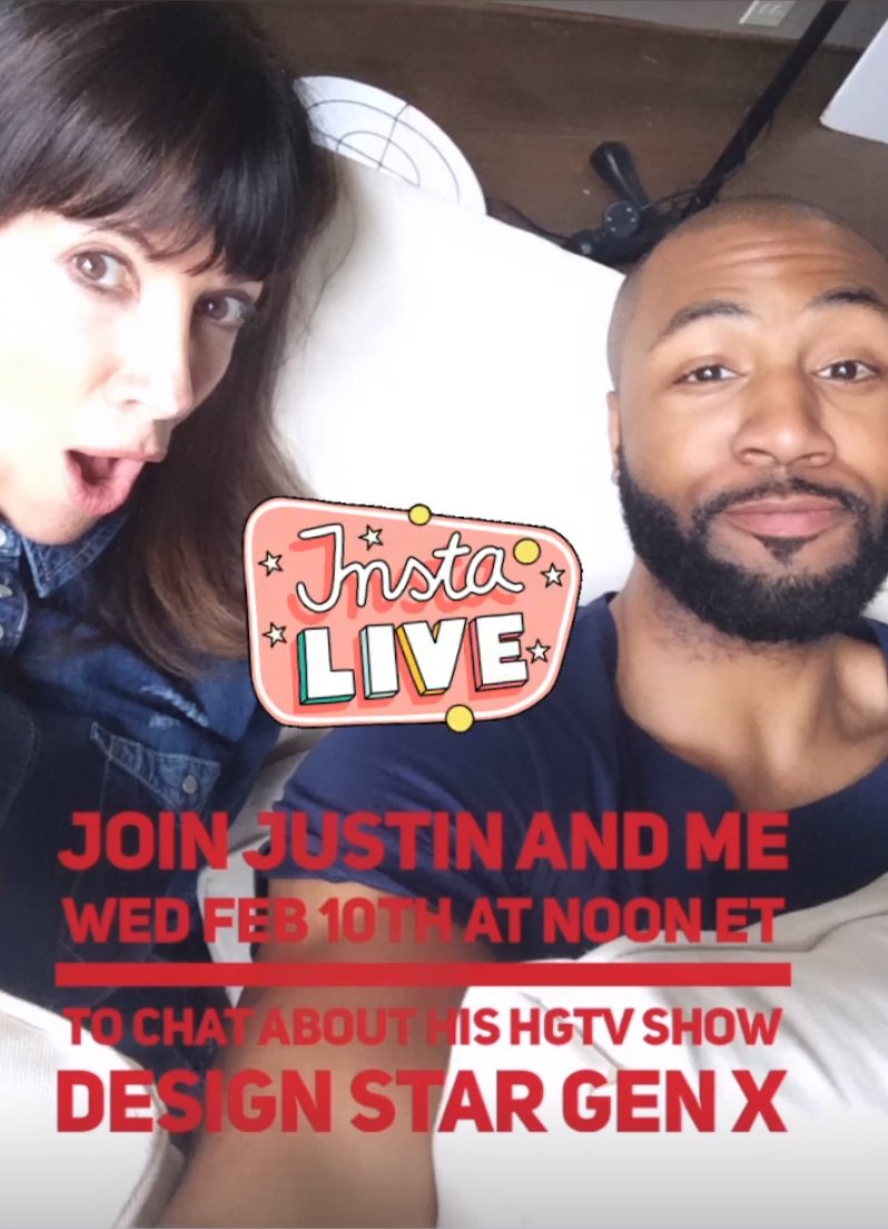 Join <a href="/JustinQWilliams/">Justin Q. Williams</a> and me NEXT Wed. Feb 10th at Noon ET We will be chatting about the good old days when we styled together, and his new <a href="/hgtv/">HGTV</a> show Design Star Gen X instagram.com/annettejosephs… on IG LIVE Mark your calendar!