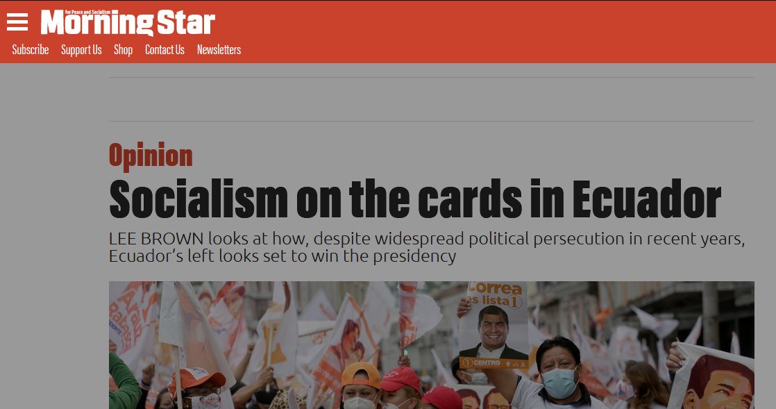 More narrative setting and not a single mention of Yaku Perez. Not one word about the Indigenous leftist. They erased him.