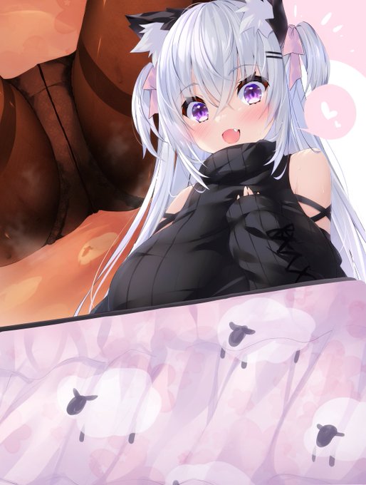 いっしょにぬくぬくするにゃ🐱❤️ 