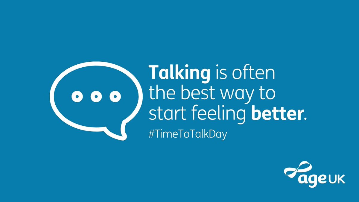 If you're finding it difficult to cope, don't keep it all inside.

This #TimeToTalkDay, we want to encourage more older people to talk about their #mentalhealth. 💬 Find out more about talking therapies and get the conversation started: bit.ly/3cNwVom