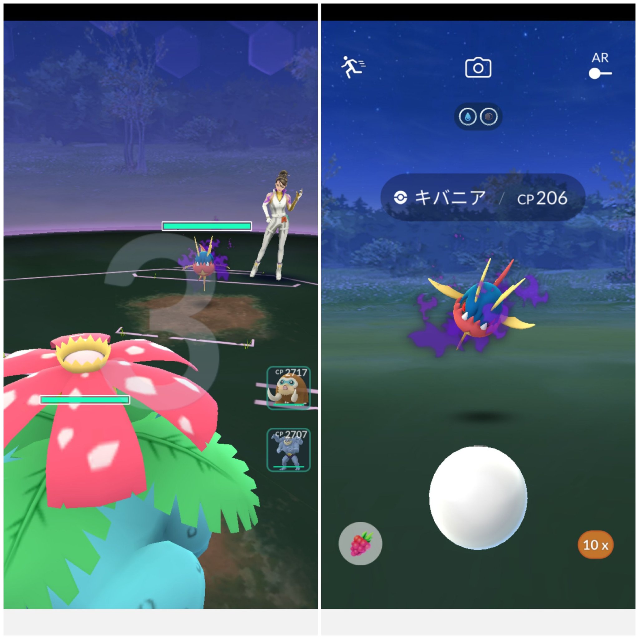 Amazinghisa 今日のポケモンgo活動1 家のポケソースでイーブイが光った キモリの巣になっている朝活の公園で キモリが光った 手持ち入れ替わり後 初のシエラ戦 無事 撃破しました ポケモンgo イーブイ キモリ 色違い シエラ T