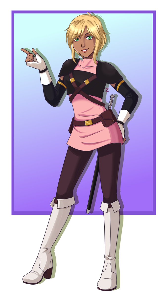 KristaL_Dawn07's tweet photo. "On Wednesdays, I wear pink. You can, too, if you want."

Started out as a joke, but now it's canon. My #DnDplayercharacter for a friend's #Homebrew wears pink 😂

#ocart #Kaedraws #digitalart #myart https://t.co/7in5QOuwT0