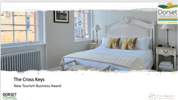 DorsetTourAwds's tweet photo. Winners of the Gold New Tourism Business Award are @crosskeyssherb – many congratulations #DorsetTA https://t.co/yt9QpQFKiS