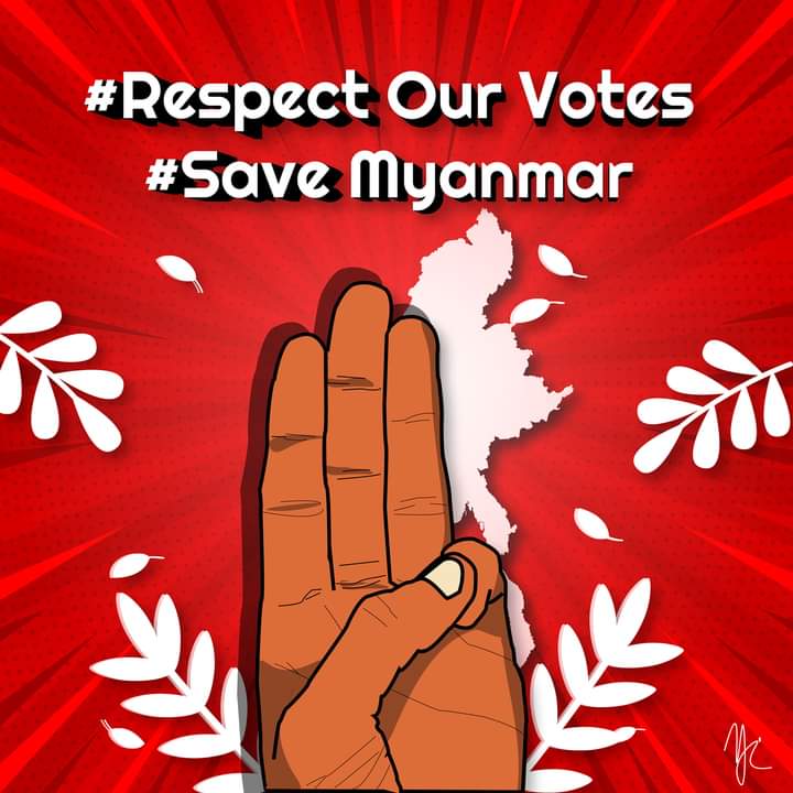 BotKing85883863's tweet photo. #HearTheVoiceOfMyanmar 
#RespectOurVotes
#SaveMyanmar 

ဒီ hashtag ၃ခုနဲ့ ကိုပဲသုံးပေးပါ https://t.co/qbMhHpZxwt