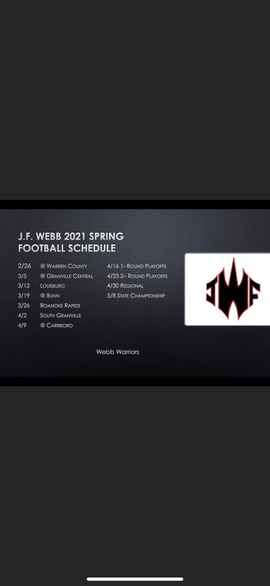 JF Webb High School Football tweet media