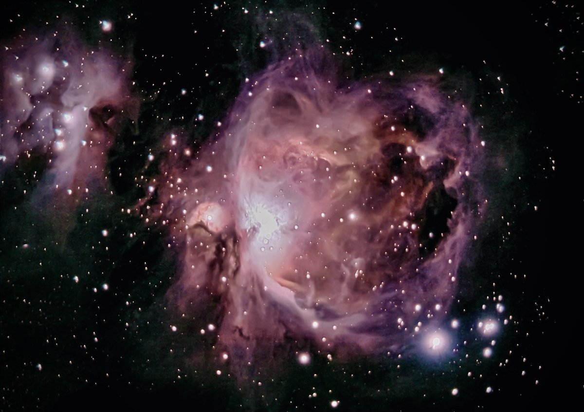 kidda63's tweet photo. Orion Nebula and Running Man #Astrophotography https://t.co/LCuVYjQyjV