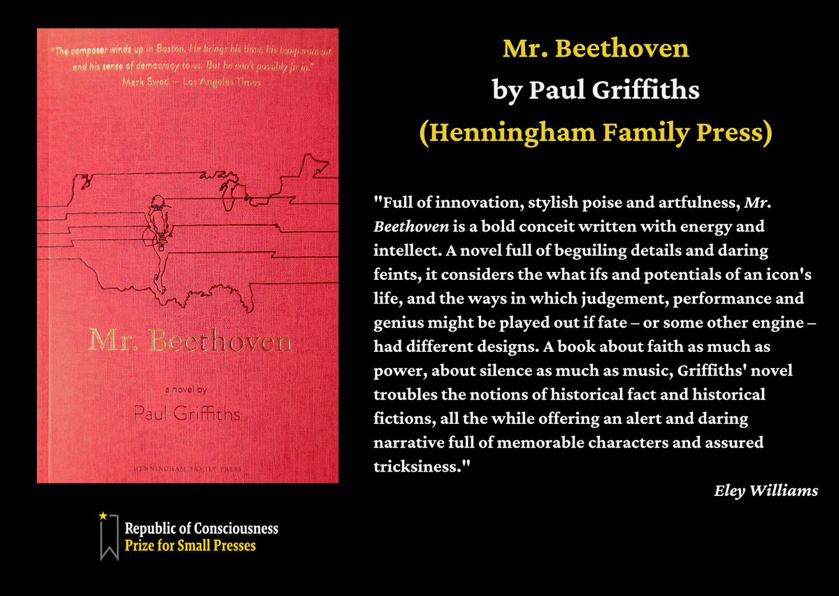 Mr. Beethoven by Paul Griffiths ( @disgwylfa), published by Henningham Family Press ( @HenninghamPress)