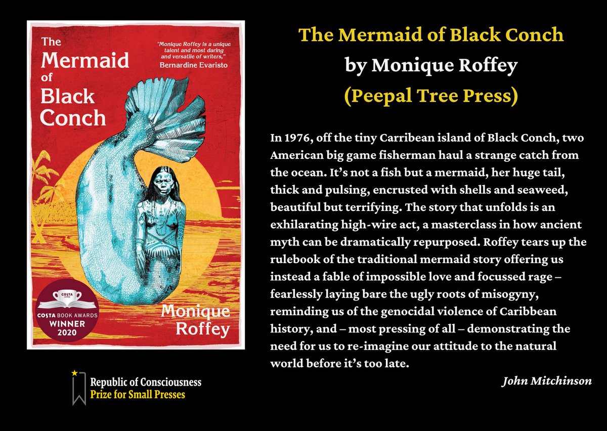 The Mermaid of Black Conch by Monique Roffey ( @moniqueroffey), published by Peepal Tree Press ( @peepaltreepress)