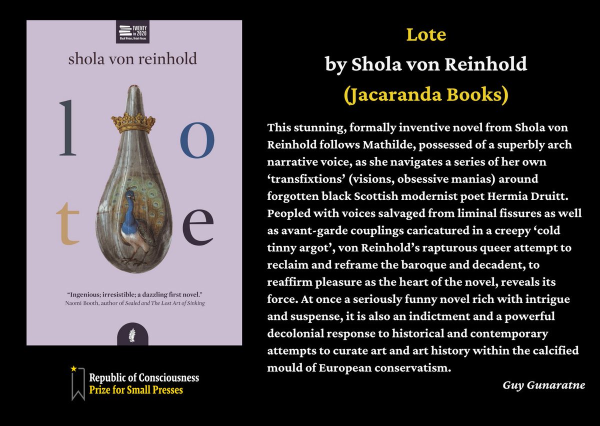 LOTE by Shola von Reinhold ( @socialmedea__ ), published by Jacaranda Books ( @JacarandaBooks)