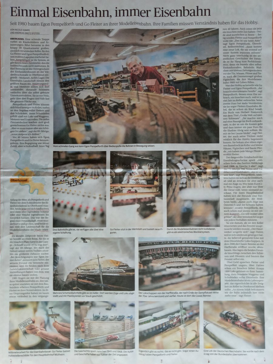 Masakazu Yoshida デュッセルドルフの鉄道模型ファンの記事です 地下室 にジオラマをつくりたいと思っていた時 子供が生まれた時 家が手狭との理由で引っ越しましたが 本当の理由はジオラマ用に大きな地下室のある家に移りたかったとの事 ちょっと