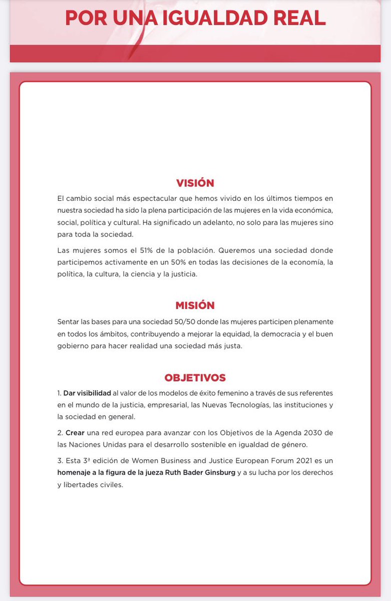 marmarvazquez's tweet photo. Women Business & Justice European Forum 2021!Gran cartellera de #TalentFemeni referents en l'àmbit #Justícia #Empresa #Tecnologia i societat en general.
Segura de que serà una injecció d’energia! #igualtatrealiefectiva #empoderament #timeisnow #TimelsNow #wbj2021 #igualtat #fem https://t.co/C33DZerDfG