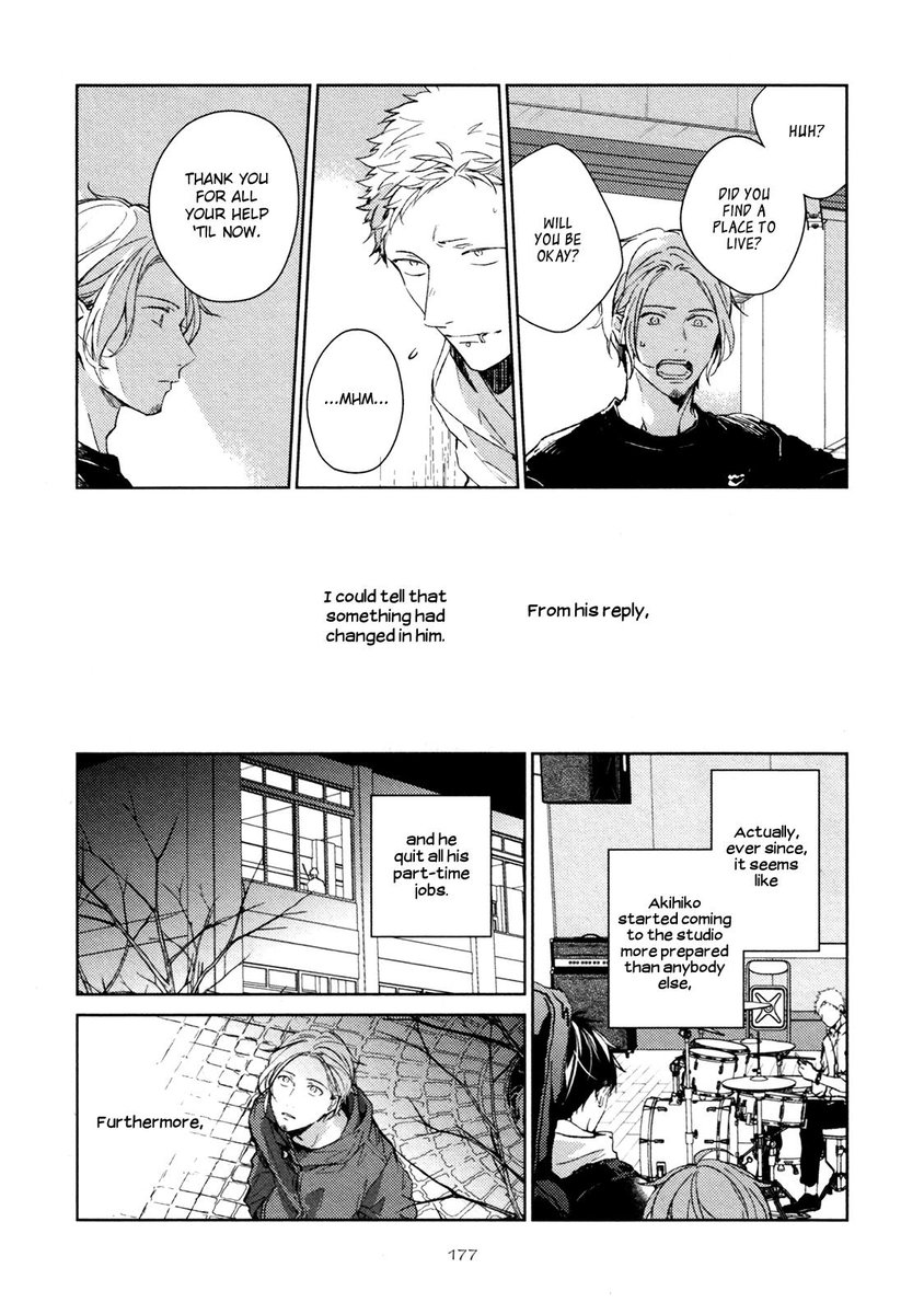 akihiko bowed his head to his parents, he left his part-time jobs, he started showing up at school more frequently, he left ugetsu because he knew that their relationship wasn't okay, he found himself an apartment and you still dare to say he is the worst person in the world?