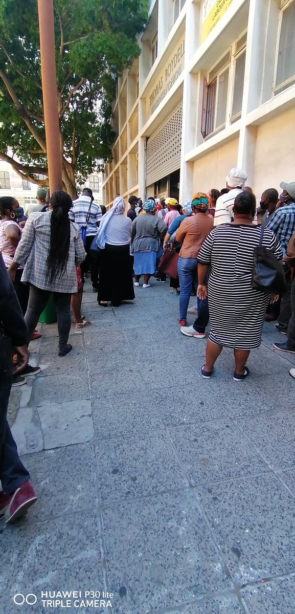 s T A R (@gershwinthomas) on Twitter photo Taking two hours to help 10 people, the waiting line is not being Manage - #COVID19... No social distancing outside and inside the staff not even wearing their mask correctly. <a href="/deptoflabour/">Department of Employment and Labour</a> <a href="/CyrilRamaphosa/">Cyril Ramaphosa 🇿🇦</a> <a href="/DrZweliMkhize/">Zweli Mkhize</a> <a href="/SABC_2/">SABC_2</a> <a href="/News24/">News24 🇿🇦</a> Taking two hours to help 10 people, the waiting line is not being Manage - #COVID19... No social distancing outside and inside the staff not even wearing their mask correctly. <a href="/deptoflabour/">Department of Employment and Labour</a> <a href="/CyrilRamaphosa/">Cyril Ramaphosa 🇿🇦</a> <a href="/DrZweliMkhize/">Zweli Mkhize</a> <a href="/SABC_2/">SABC_2</a> <a href="/News24/">News24 🇿🇦</a>