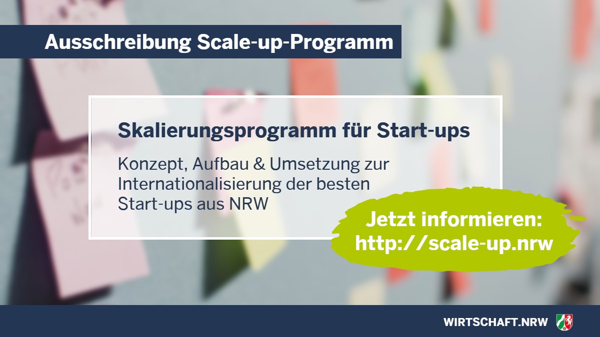 #NRW sucht 🔎 europaweit nach Auftragnehmer zur Entwicklung eines Scale-up-Programms. Jetzt bewerben: wirtschaft.nrw/pressemitteilu… #DigitalDurchstarten