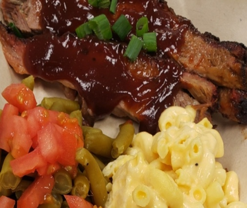 Thursday's special is BBQ Brisket with Mac &amp; Cheese and Green Beans for $9.75.
It is available from 10 AM - 6 PM.
#nashvillefood