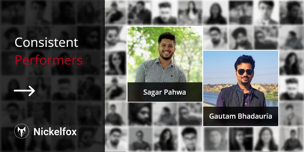 NickelfoxTech's tweet image. Drumrolls 🥁 for Nickelfox&apos;s Consistent Performers-for the month of January. 

#consistentperformer #employeemotivation #employeeperformance #developerlife #appdevelopement #webdevelopment