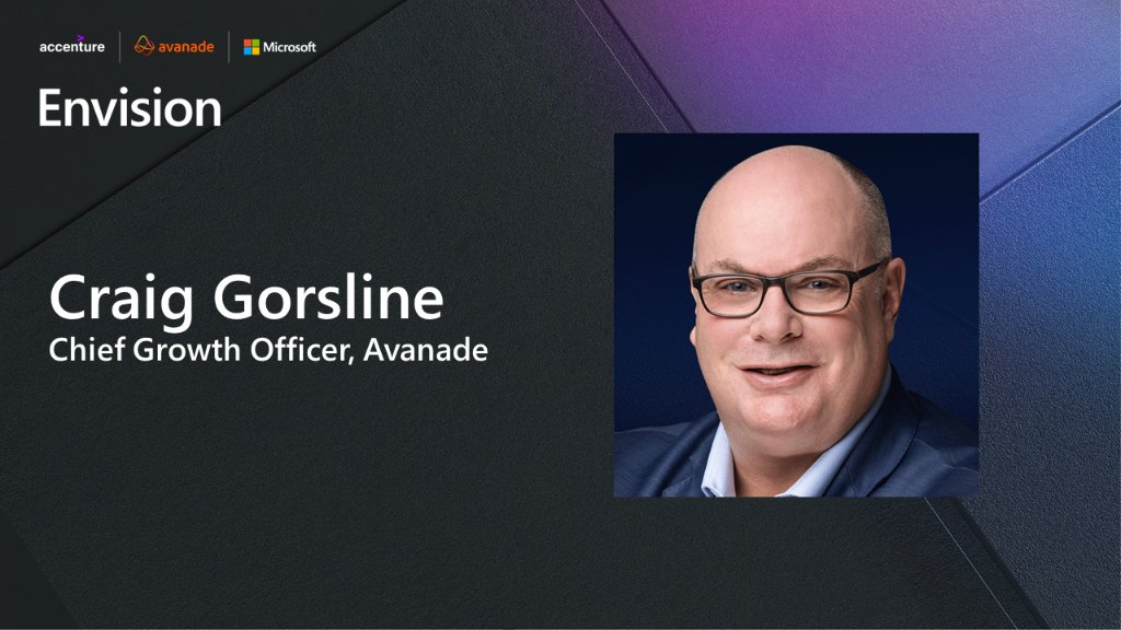 Join Avanade's Chief Growth Officer <a href="/cgorsline/">Craig Gorsline</a> on Feb. 16 for episode 2 of the #Envision digital series. During this session, you'll hear about <a href="/Microsoft/">Microsoft</a>, <a href="/Accenture/">Accenture</a> and Avanade's ambitious #sustainability goals. Register now: avana.de/3m9f3Gt