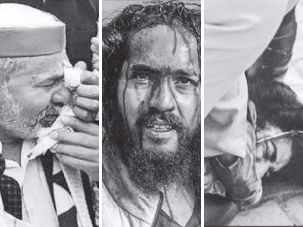 timesofindia's tweet image. Three faces of farmers’ protest: Tearful, bloody, under the boot 

toi.in/q07uQZ96/a24gk via @TOICitiesNews