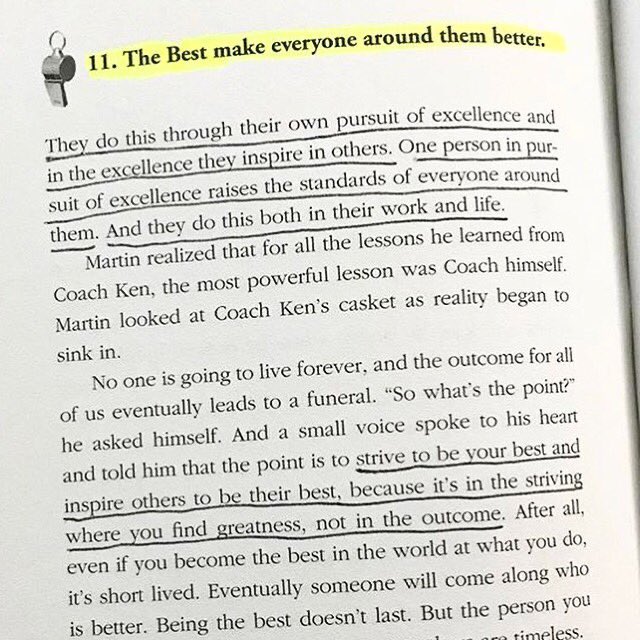 One person in pursuit of excellence raises the standards of everyone around them. Be that one person today. Strive to be your best and inspire others to be their best.
_
📷 “Training Camp” Book