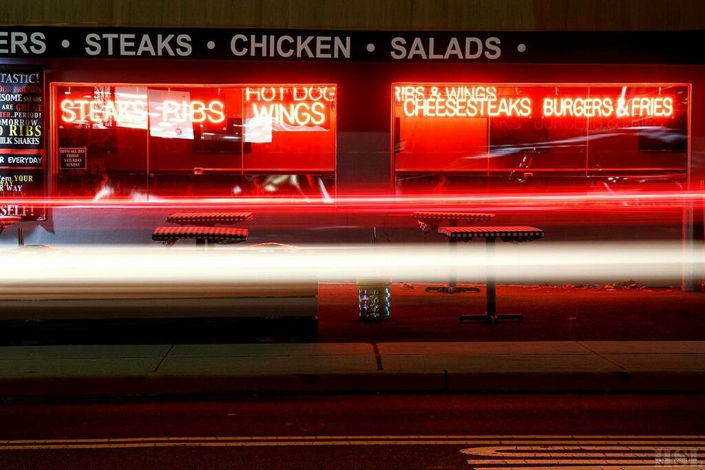 Light trails and neon lights.
🚘
#neonlights #lighttrails #lighttrailsphotography #fairlawnnj #nj #newjersey #bergencountynj #njisntboring  #nightphotography #longexposure #streetphotography #canon #canon7d #teamcanon #canonphotographer #WorldOfHSL #H… instagr.am/p/CK3soe9D2xo/