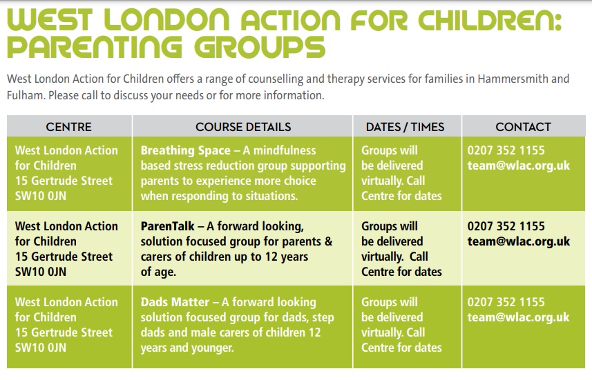 Need some #parenting help or #support?
West London Action for Children offers a range of counselling and therapy services for families in Hammersmith &amp; Fulham. 
See more in our CPHC Parenting Programme
--&gt; upg.org.uk/home/confident…
#lbhf #community #family #mentalhealth