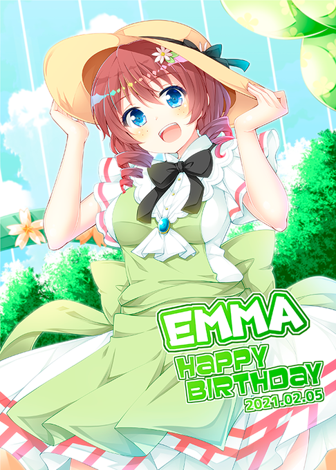 エマちゃん誕生日おめでとー!エマちゃんのぽかぽかになっちゃう笑顔が大好き!!今年も皆でエモエモになろうね!!
#エマ・ヴェルデ生誕祭2021
#虹ヶ咲 