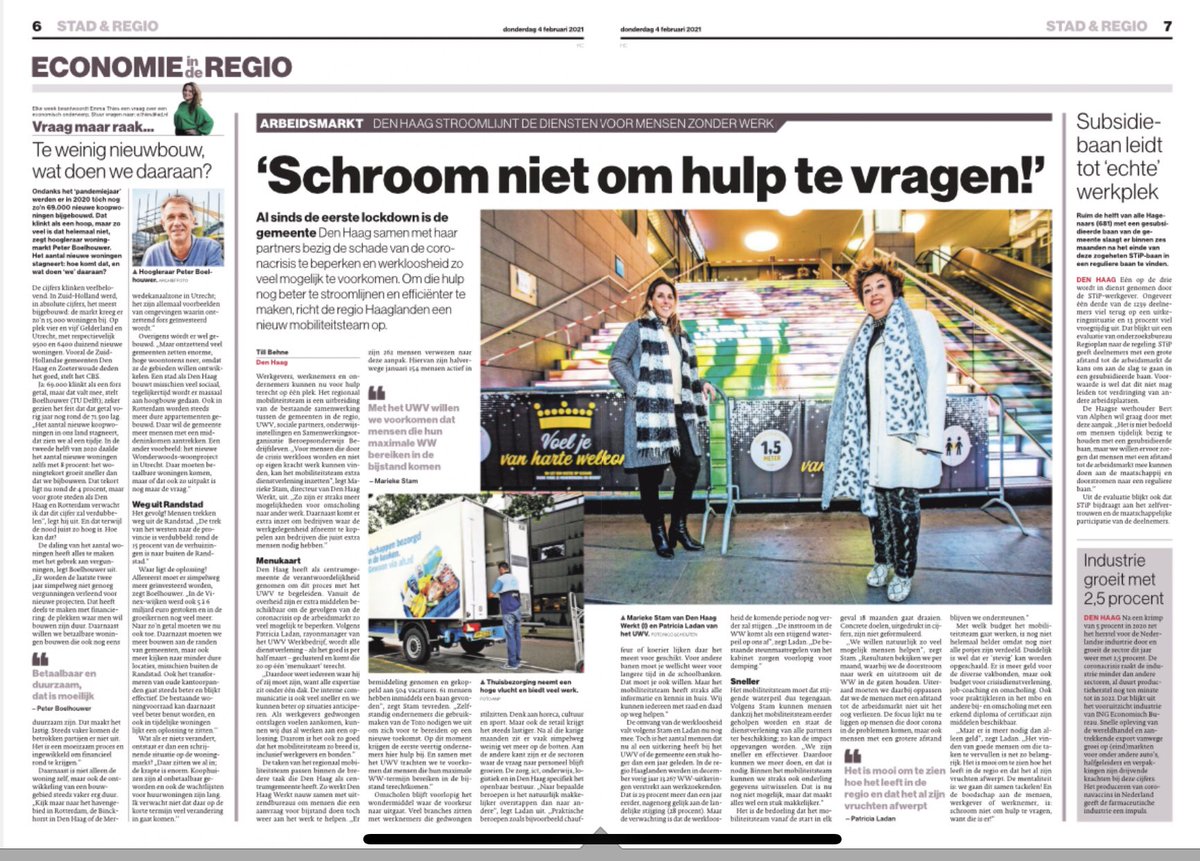 In Haaglanden slaan UWV, sociale partners, onderwijs en gemeenten de handen ineen om werkzoekenden en werkgevers die geraakt worden door de corona crisis vanuit één plek te ondersteunen.