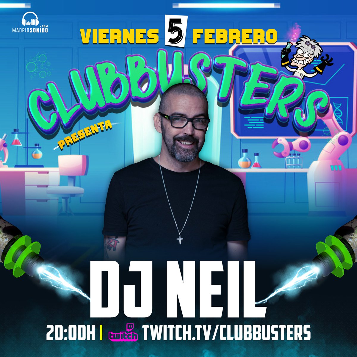 ClubbustersTv's tweet photo. Mañana VIERNES a las 20:00h tienes una cita con nosotros en https://t.co/uo6YYeBryw 
INVITADO: @neilsole https://t.co/jlr0q2QhQD