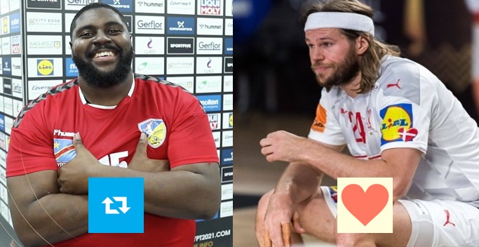 Rajadores Balonmano on Twitter: kind of mood are you in after the WC? RT Gauthier Mvumbi´s good vibes 🔁 LK --&gt; Mikkel Hansen Red Card vs Egypt ♥️ #