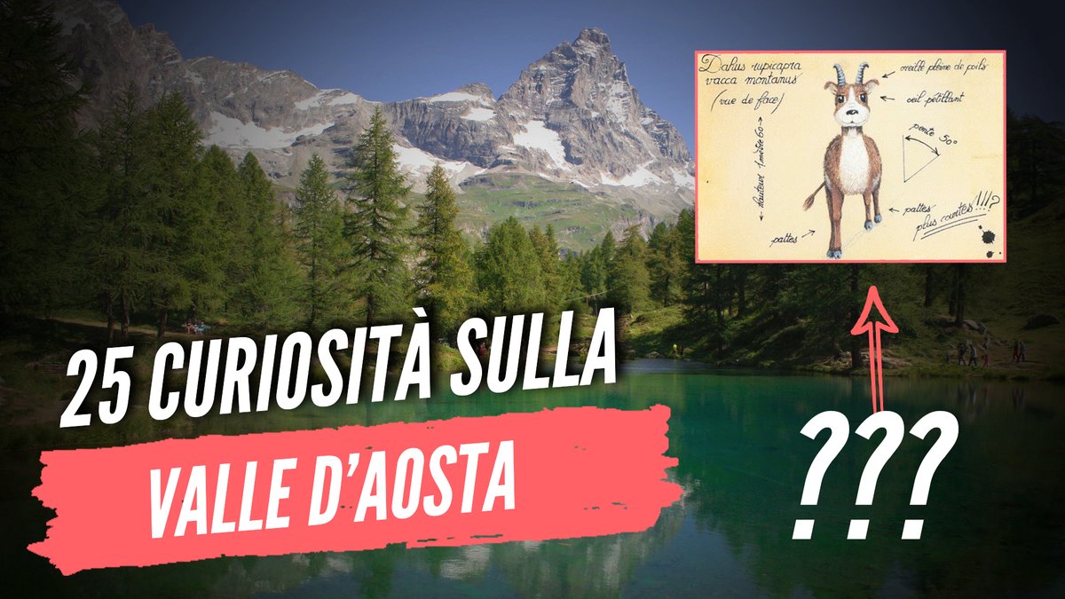 Nuovo appuntamento con le curiosità regionali che questa volta ci porta nella regione più piccola d'Italia: la Valle d'Aosta!

youtu.be/bniepAtBD3Y