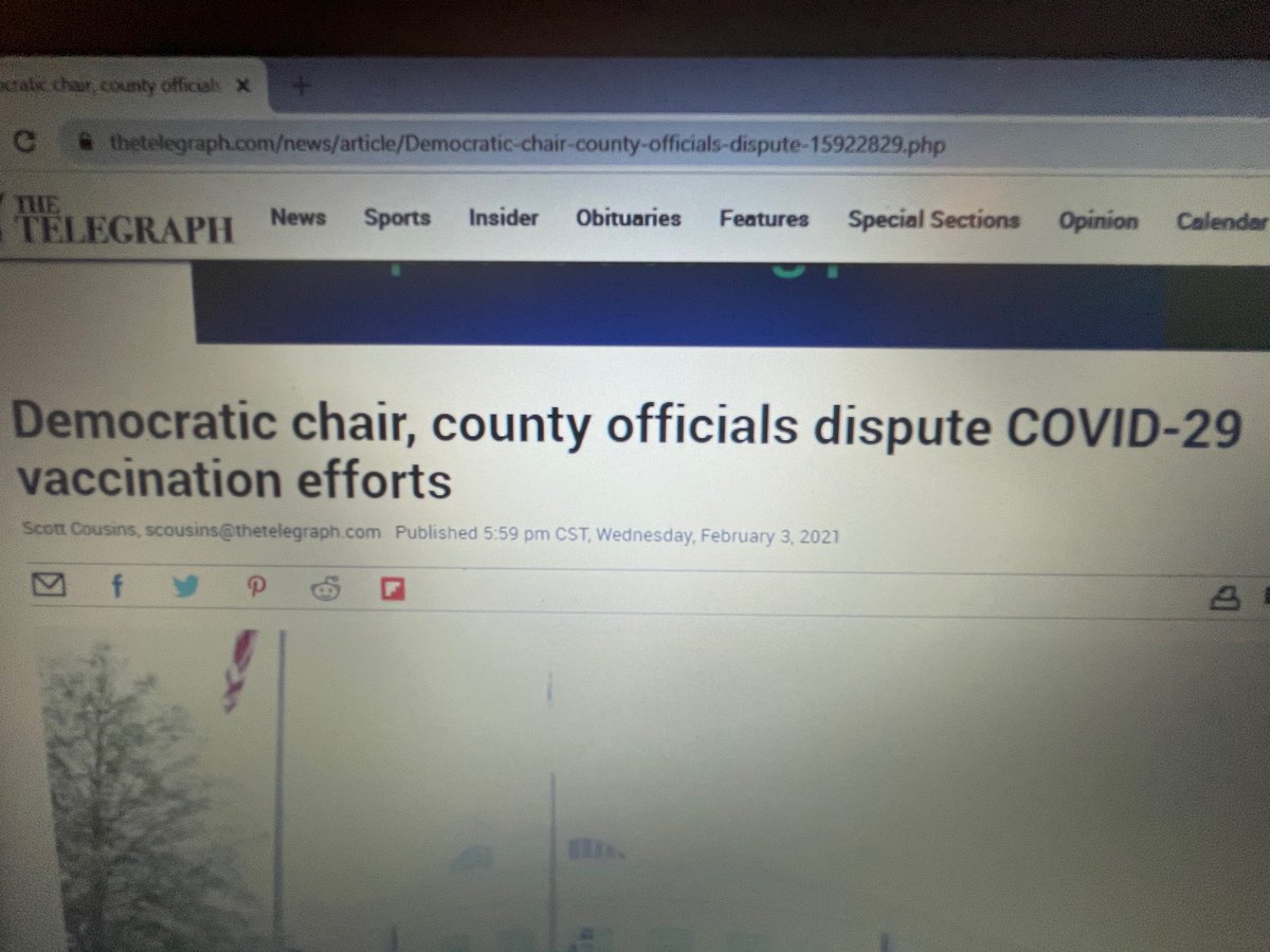 What does the Alton Telegraph know about “COVID-29” that we don’t know?