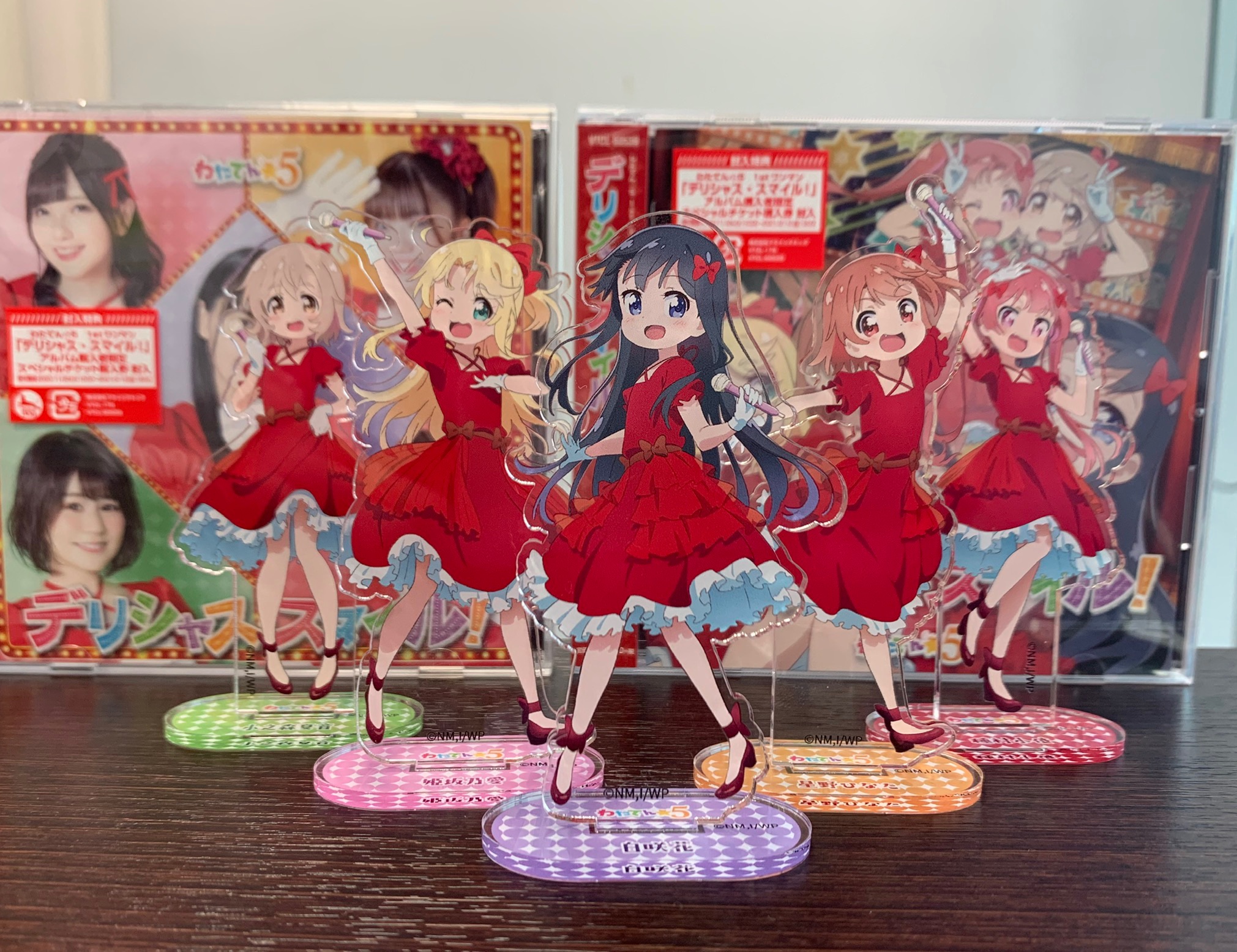 鬼頭明里 わたてん☆5 メンバー全員 直筆サイン色紙 私に天使が