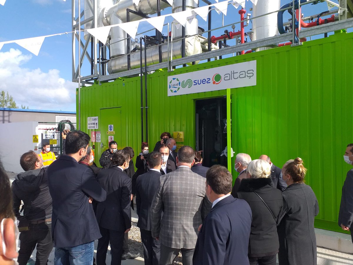 Yesterday we proudly inaugurated our landfill gas treatment plant producing green electricity from waste in Canakkale. Thank you to <a href="/CanakkaleGovTr/">Çanakkale Valiliği</a> Mr. Ilhami AKTAS, Deputy Mrs. Julide ISKENDEROGLU and President of CAKAB @BSKulgurgokhan who were present! <a href="/ckalebelediye/">Çanakkale Belediyesi</a> <a href="/suez/">SUEZ</a>
