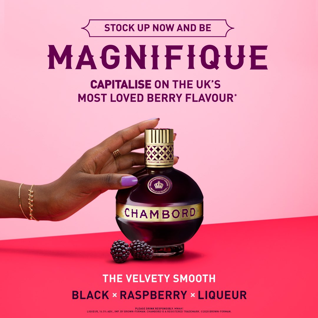 imperialcc's tweet photo. As consumers look to celebrate Valentine's Day at home this year they will be looking for that special treat. Chambord works perfectly added to wine and fizz so stock up today and help make Valentine's magnifique! #imperialcashandcarry #chambord #MakeTheMomentMagnifique https://t.co/XRHVXo5m13