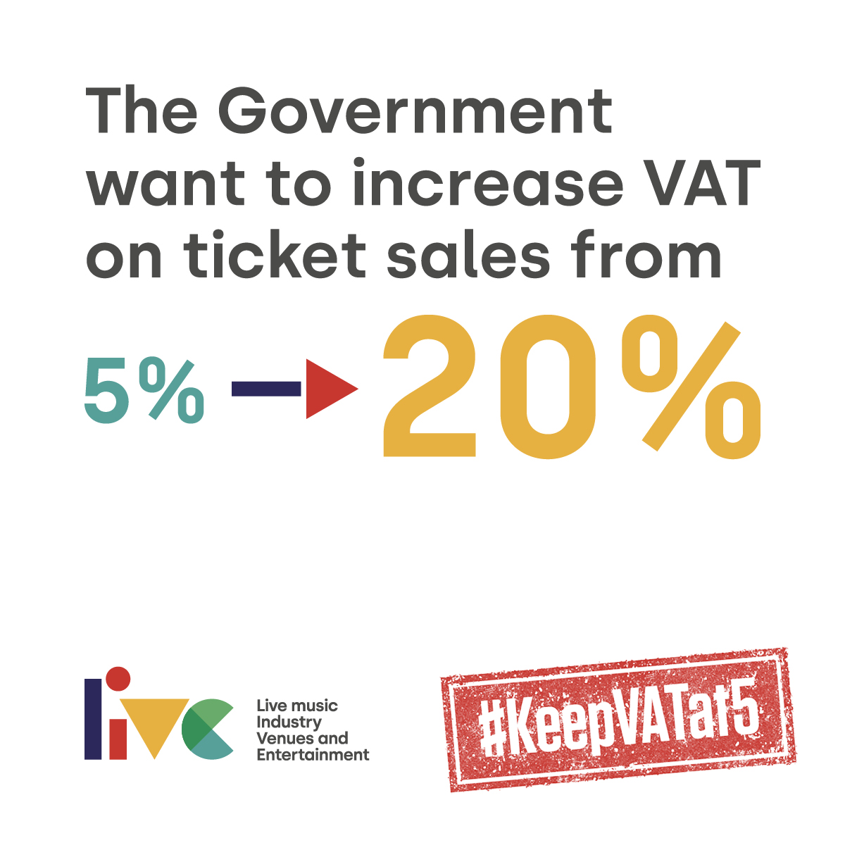 It's essential we #KeepVATat5 to help the festival sector's recovery. Keeping the VAT rate on tickets at 5% for the next 3 years will make a huge impact. Pls write to your MP for their support. Find a letter template here: ow.ly/YKoa50Drbfr