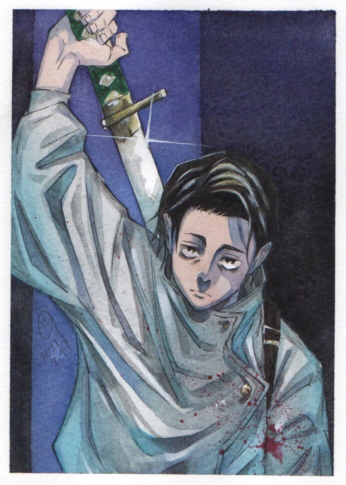 呪術廻戦 乙骨憂太 アナログイラスト 原画版