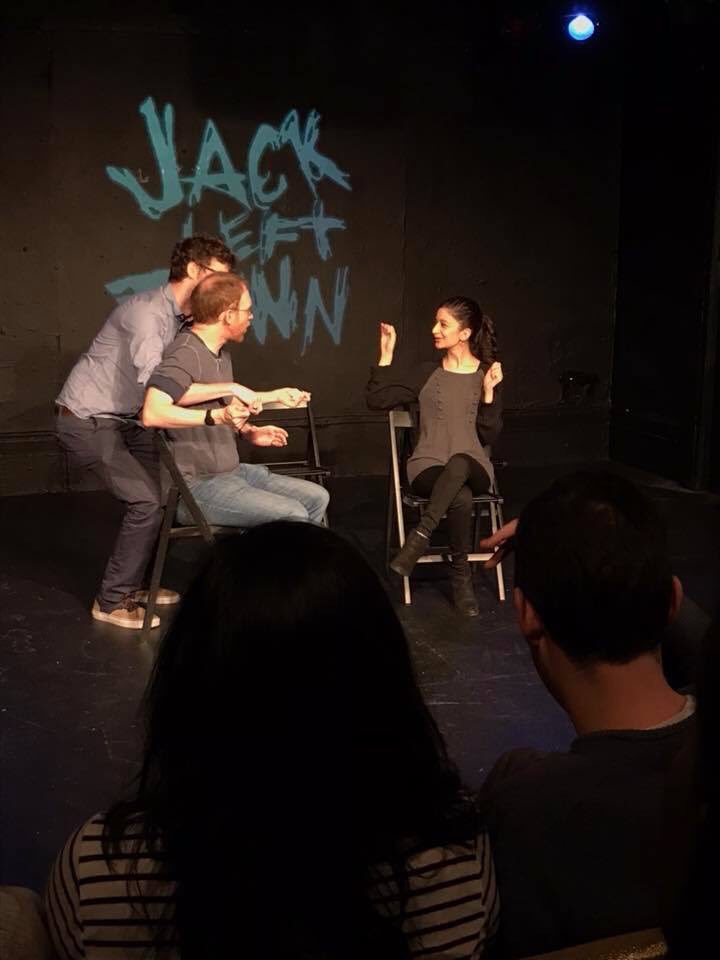 #ThrowbackThurday 3 years ago. I had so much fun performing in these scenes with <a href="/AmorphousHorse/">Amorphous Horse</a> <a href="/RosieBTheatre/">Rosemary Branch</a> Hosted by ‘Jack Left Town’ #improv #comedy