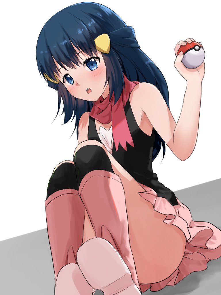 自分の絵柄でヒカリを描いてみた ポケモンイラスト 水上あいす 片親の違う弟一コマ漫画のイラスト