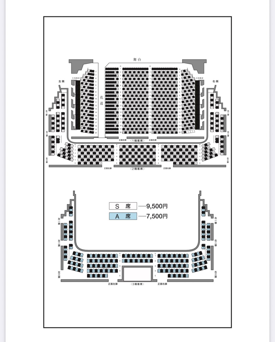 あおりんご 滝沢歌舞伎新橋演舞場の座席どうなるかな もし感染予防の対策取るなら虎者同様 最前潰し 桟敷潰し 花横潰しだったら半分以下よ キャパ714で計算してる人多いけど実際これなら6くらい Snow Manのfc会員数38万に対して3 2万とかになる 幕間に
